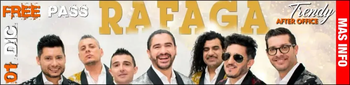 Show de Ráfaga con free pass en Trendy After Office