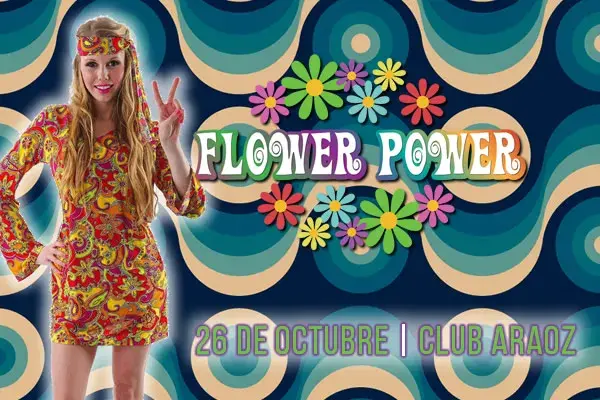 Fiesta Retro Flower Power, +30, Club Araoz, Buenos Aires