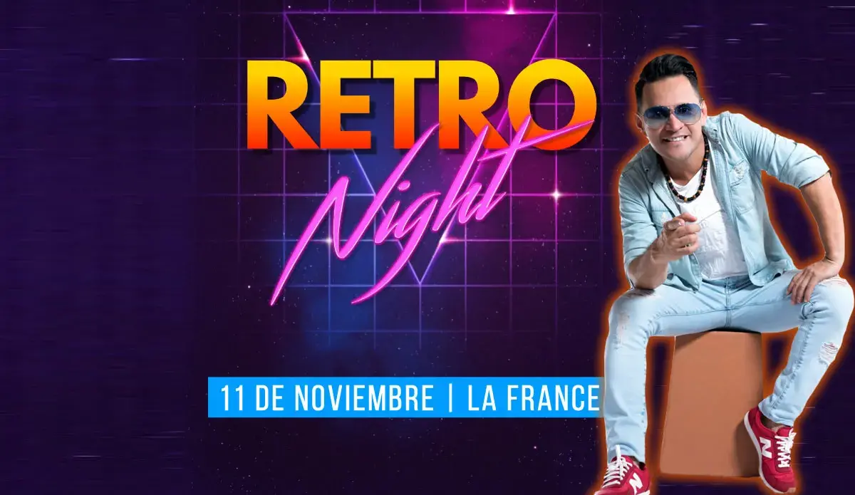 Fiesta Retro Night en La France, cena show con Roberto Edgar Volcán