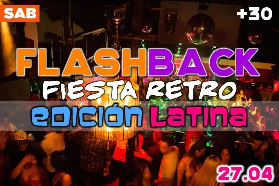 Fiesta Retro Flashback, disco +30 en Las Cañitas, Buenos Aires