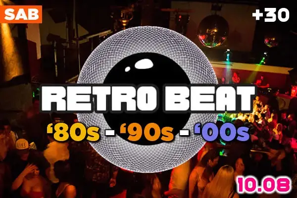 Fiesta Retro Beat, disco +30 en Las Cañitas, Buenos Aires