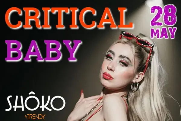 Show de Critical Baby en Shoko Palermo, Buenos Aires